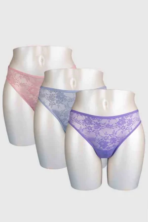 Lace Thong (Pack of 3)
